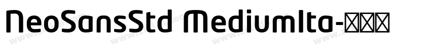 NeoSansStd MediumIta字体转换